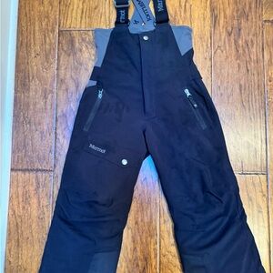 Marmot Kids Black Insulated Bib - Size Youth XS